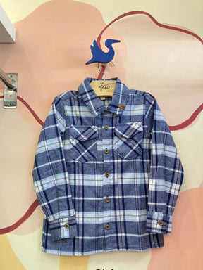 Camisa Manga Longa Menino Xadrez Boca Grande