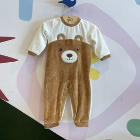 Macacao manga longa Mini & Co Unissex Urso Plush