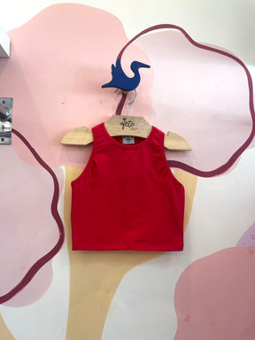 Blusa regata menina You+Me Cropped Liso