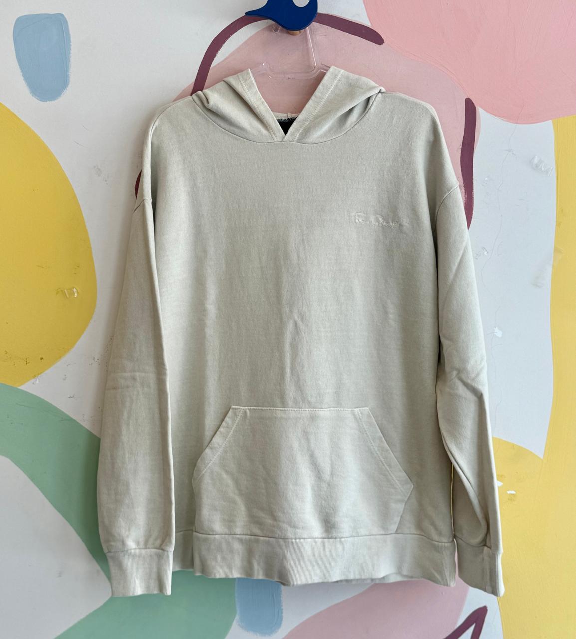 Casaco menino Moletinho Capuz Bolso Nude