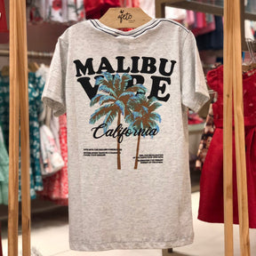 Camiseta manga curta Hrradinhos menino Malibu Branco