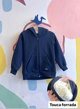 Casaco Manga Longa menino moletinho Com Touca Pelucia