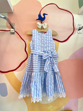 Vestido regata menina Momi 3 Marias Listrado Azul