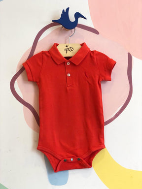 Body Manga Curta Reserva Infantil Masc Piquet Liso