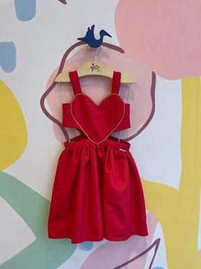 Vestido Regata Bambolina Infantil Fem Coracao