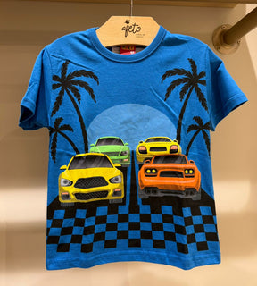 Camiseta Manga Curta menino Carros