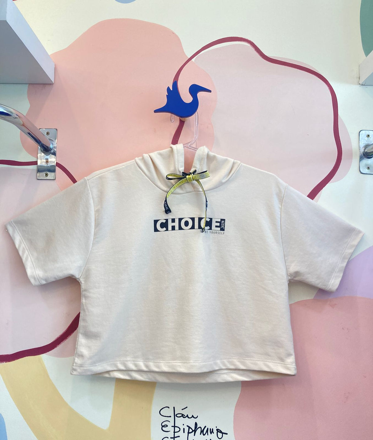 Blusa Manga Curta Jaslyn Infantil menina Choice Cropped com Capuz
