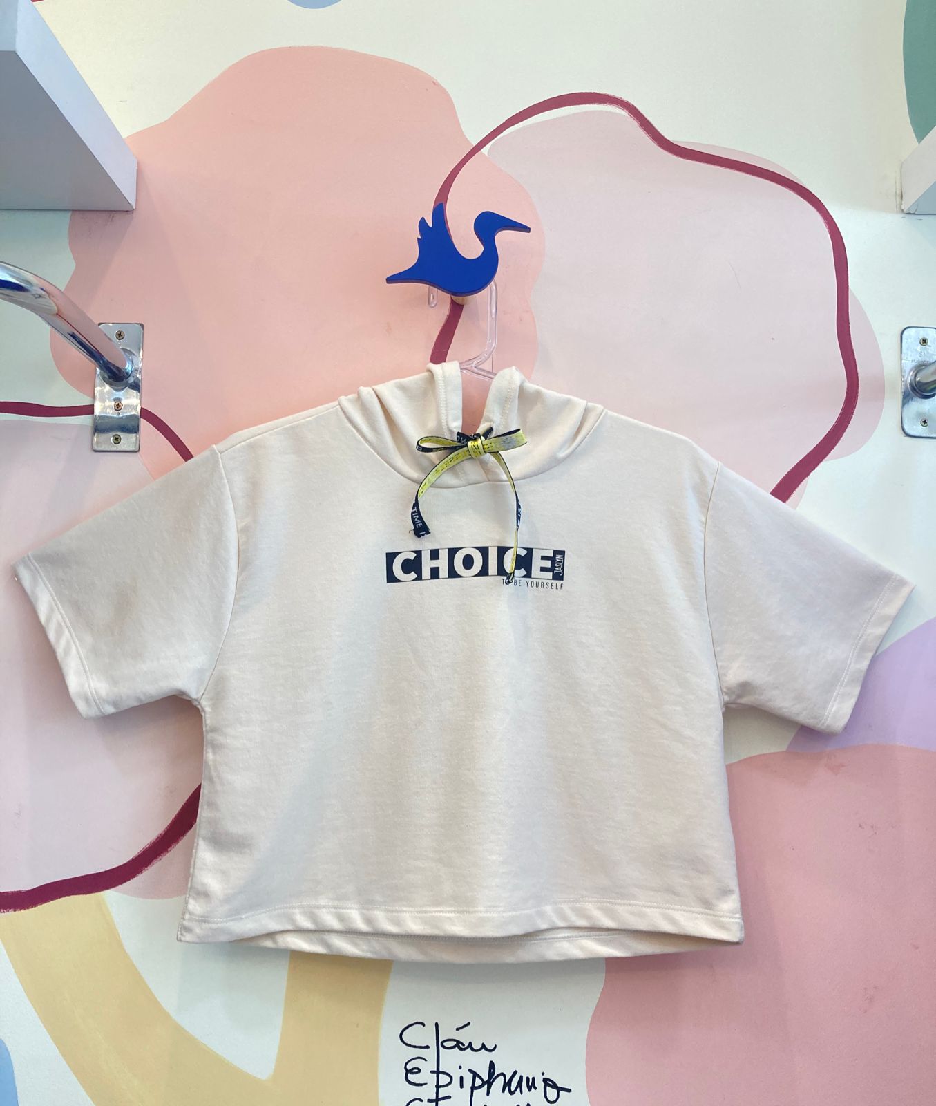 Blusa Manga Curta Jaslyn Infantil menina Choice Cropped com Capuz