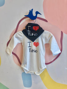 Body manga longa menino Yoh Lord com Bandana Brother