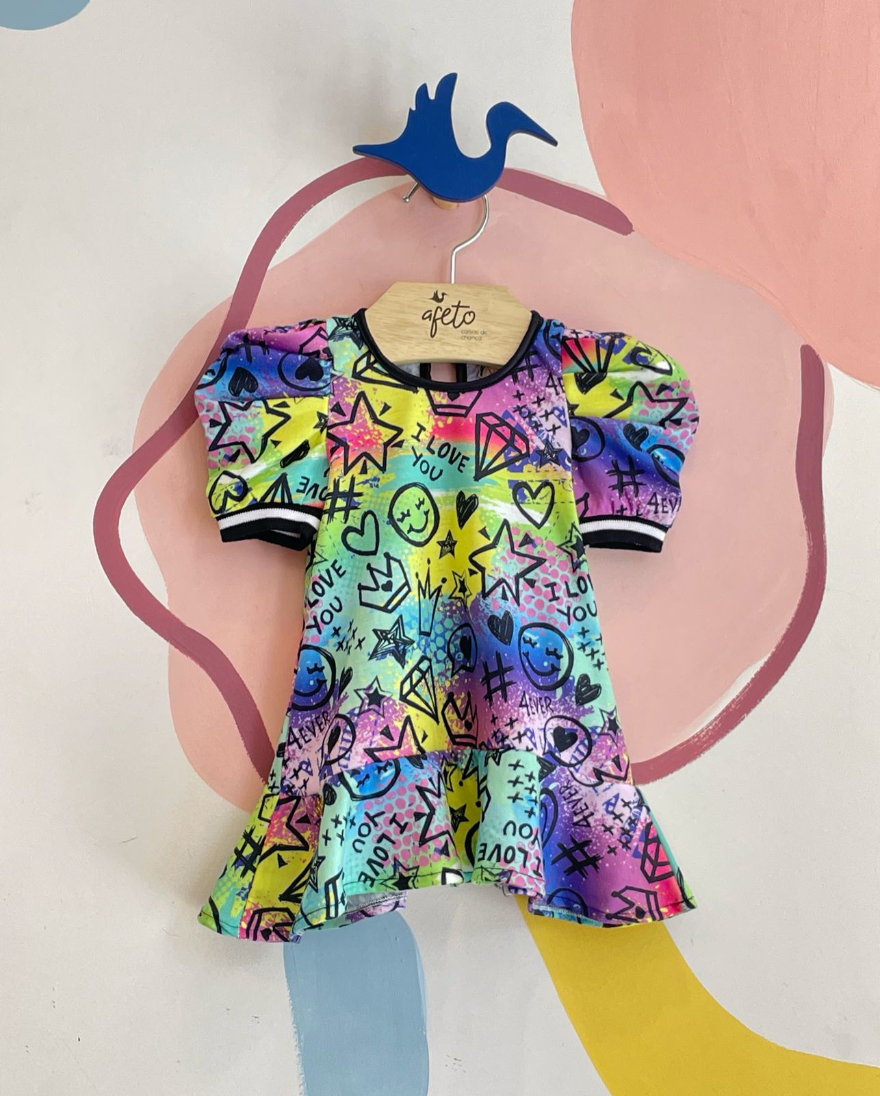 Vestido manga curta menina Yoyo Smile M