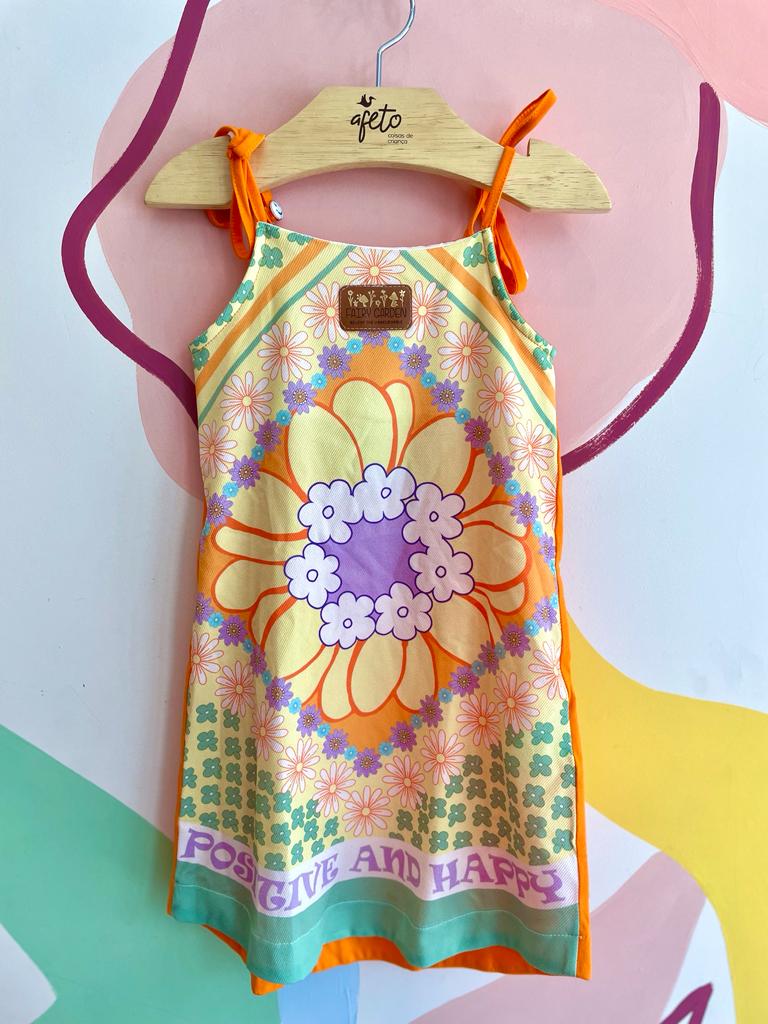 Vestido Regata Bambolina Infantil menina Positive Garden