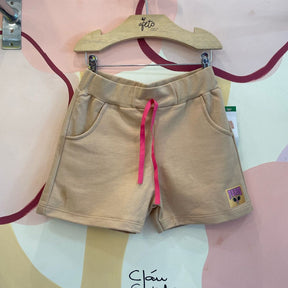 Shorts menina moletinho Paris Nude