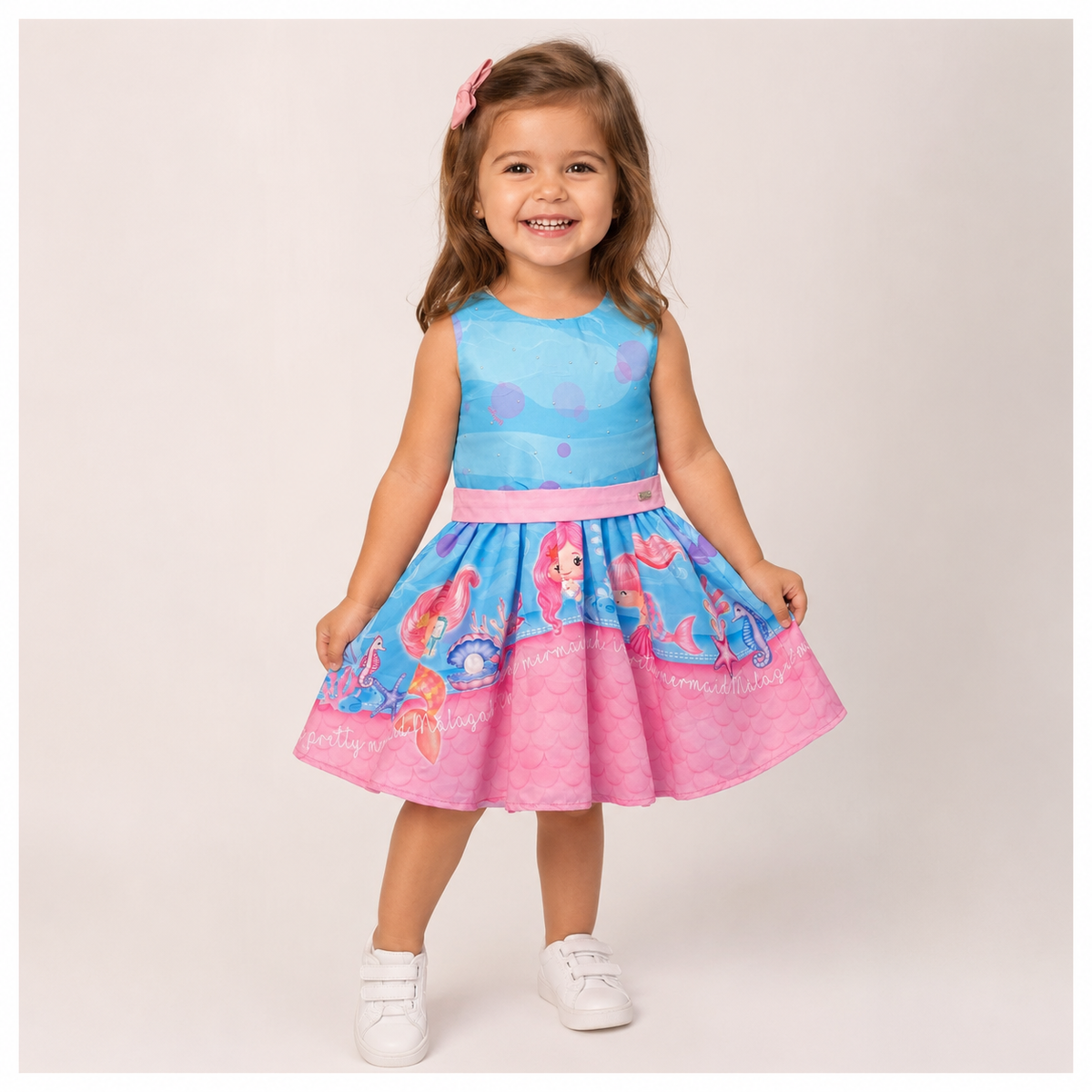 Vestido Regata Malagah Infantil menina Sereia