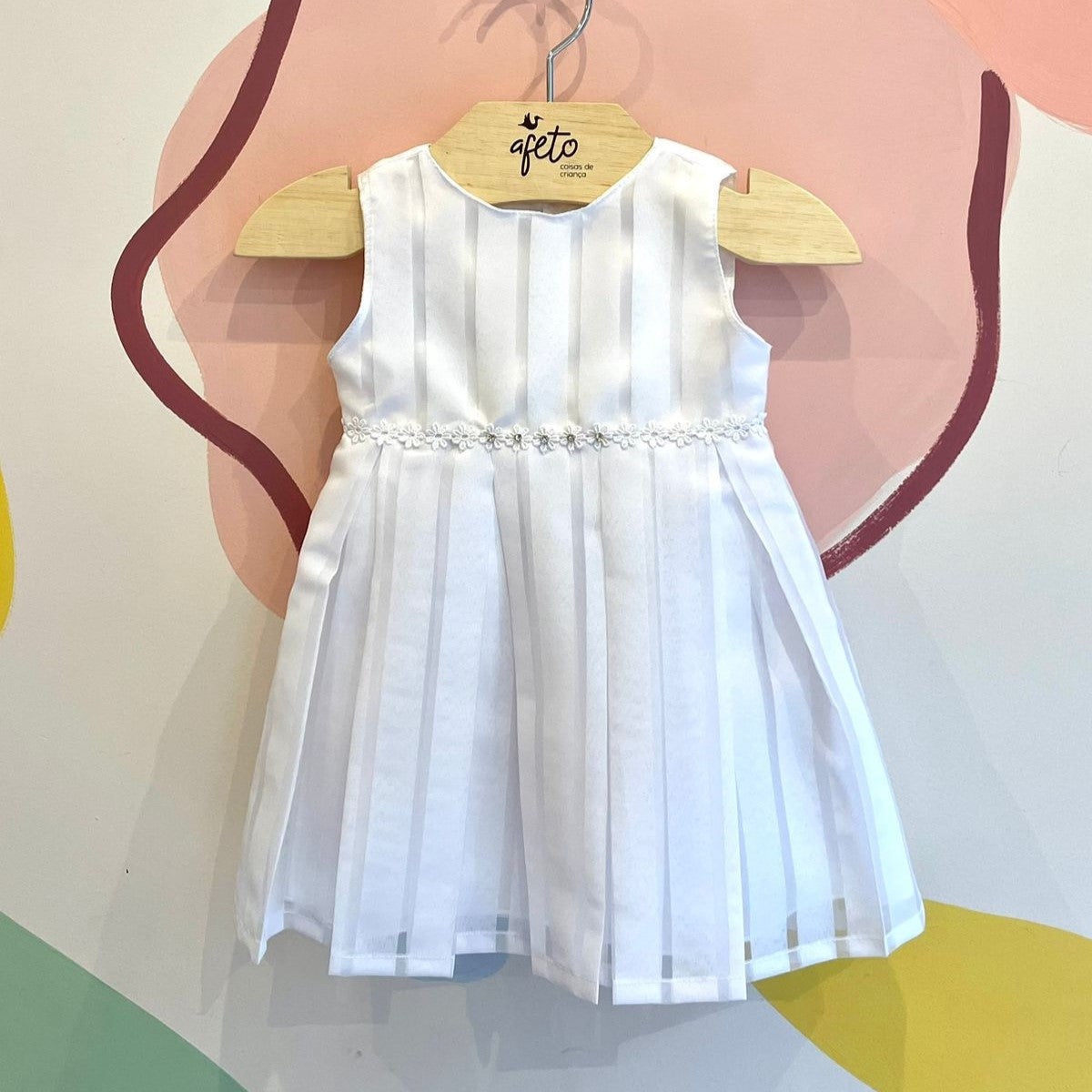 Vestido Regata Sylvz menina Acetinado Listras