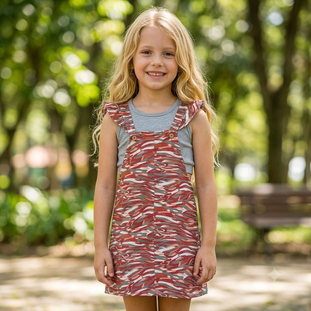 Salopete menina infantil Coloritta (Não acompanha blusa)
