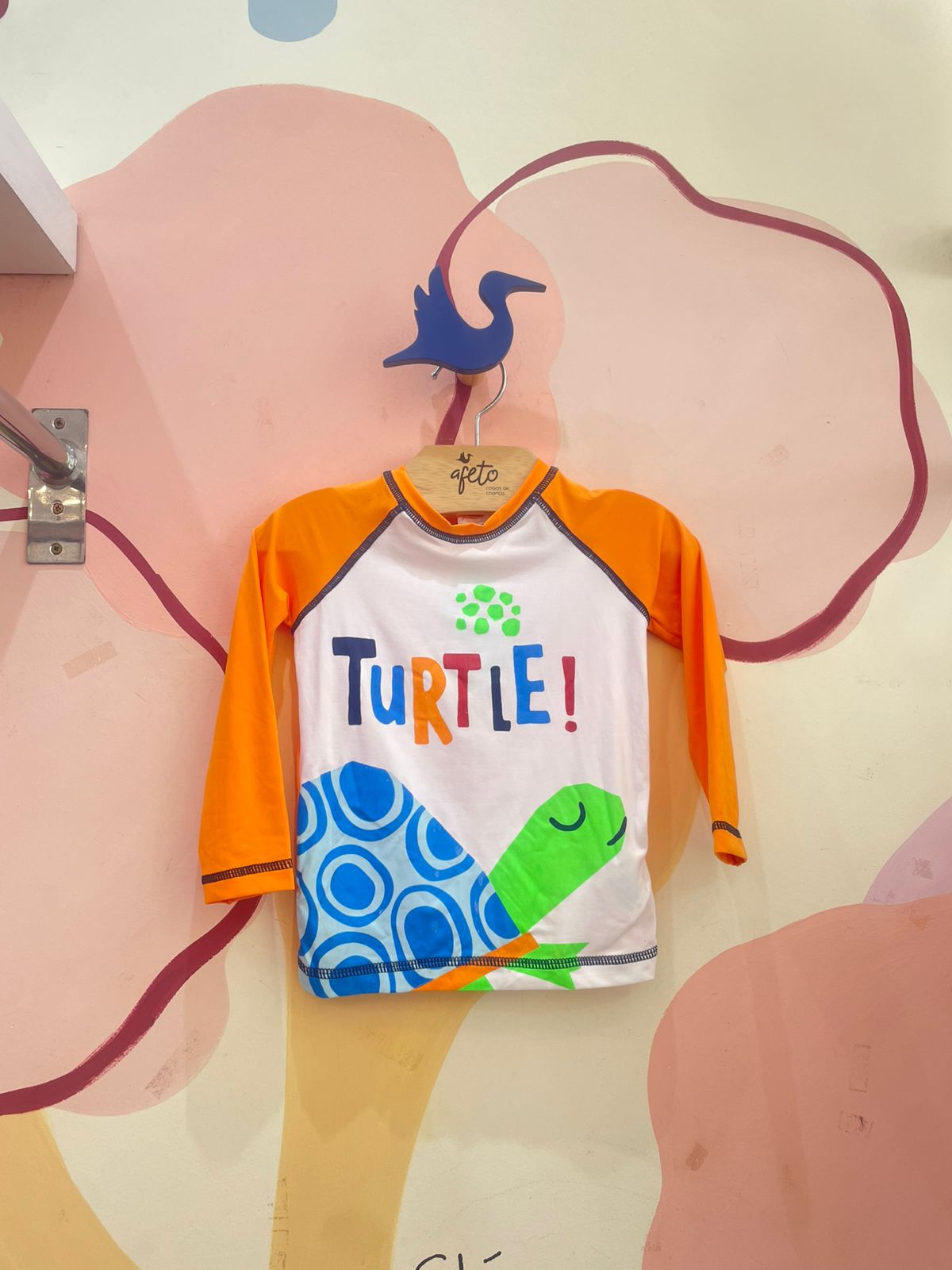 Blusa Manga Longamenino Tip Top Praia Tartaruga