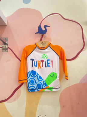 Blusa Manga Longamenino Tip Top Praia Tartaruga