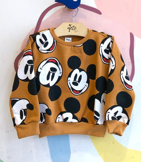 Blusa Manga Longa Disney unissex Mickey Moletom