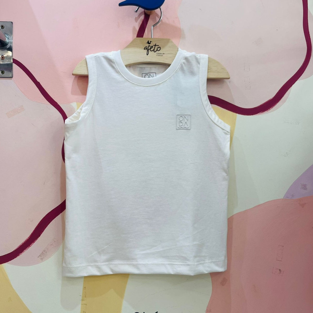 Camiseta Regata Onda Kids menino Liso Off