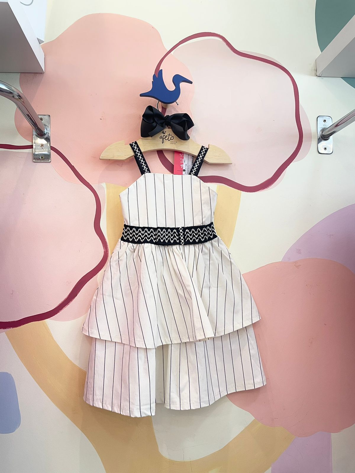 Vestido Regata Menina You+Me Linho Listrado