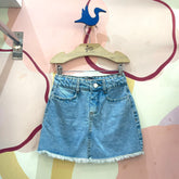 Saia menina Jeans Claro Vallen