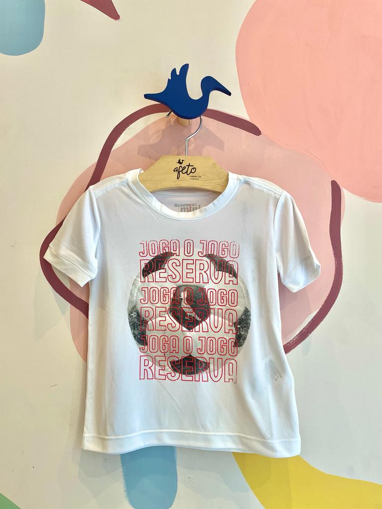 Camiseta Manga Curta Reserva Infantil Menino Dryfit Gol