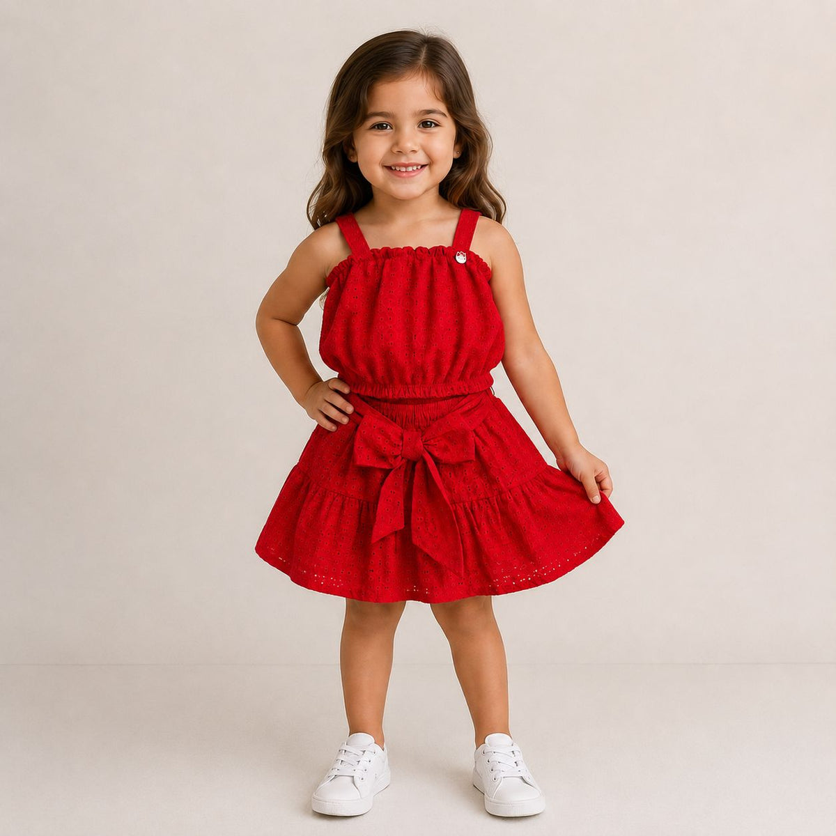 Conjunto Regata Saia menina Lasie Vermelho