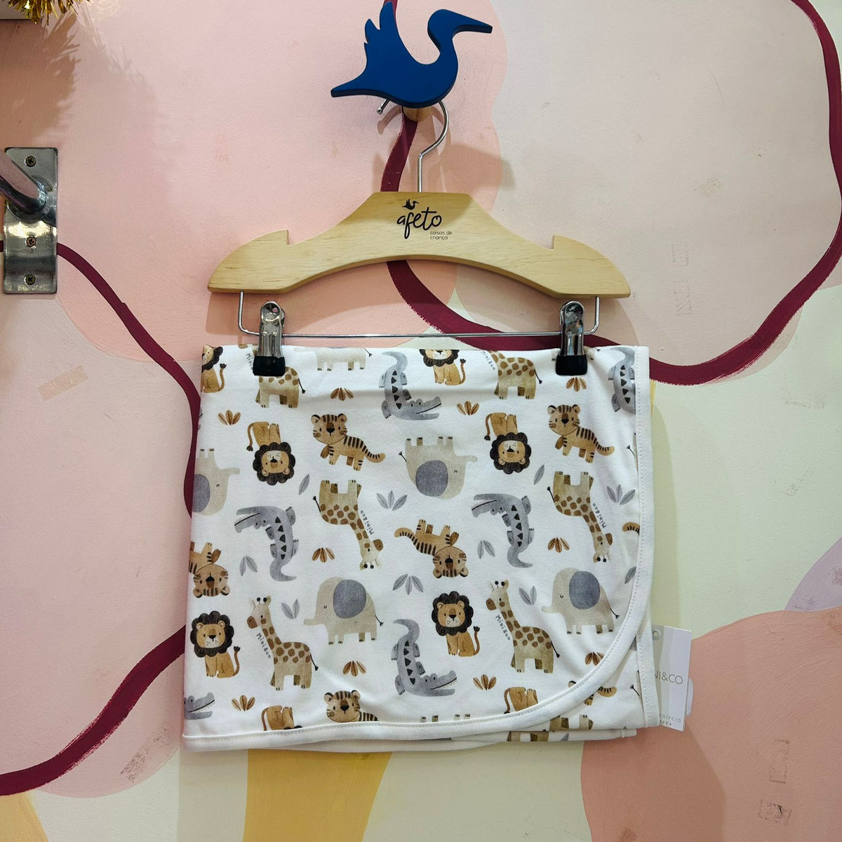 Manta Mini & Co Unissex Suedine  Leao