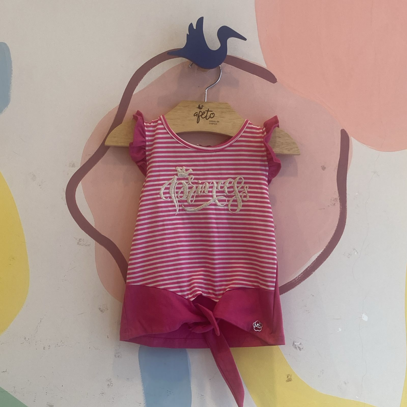 Blusa Manga Curta menina Princess Listras