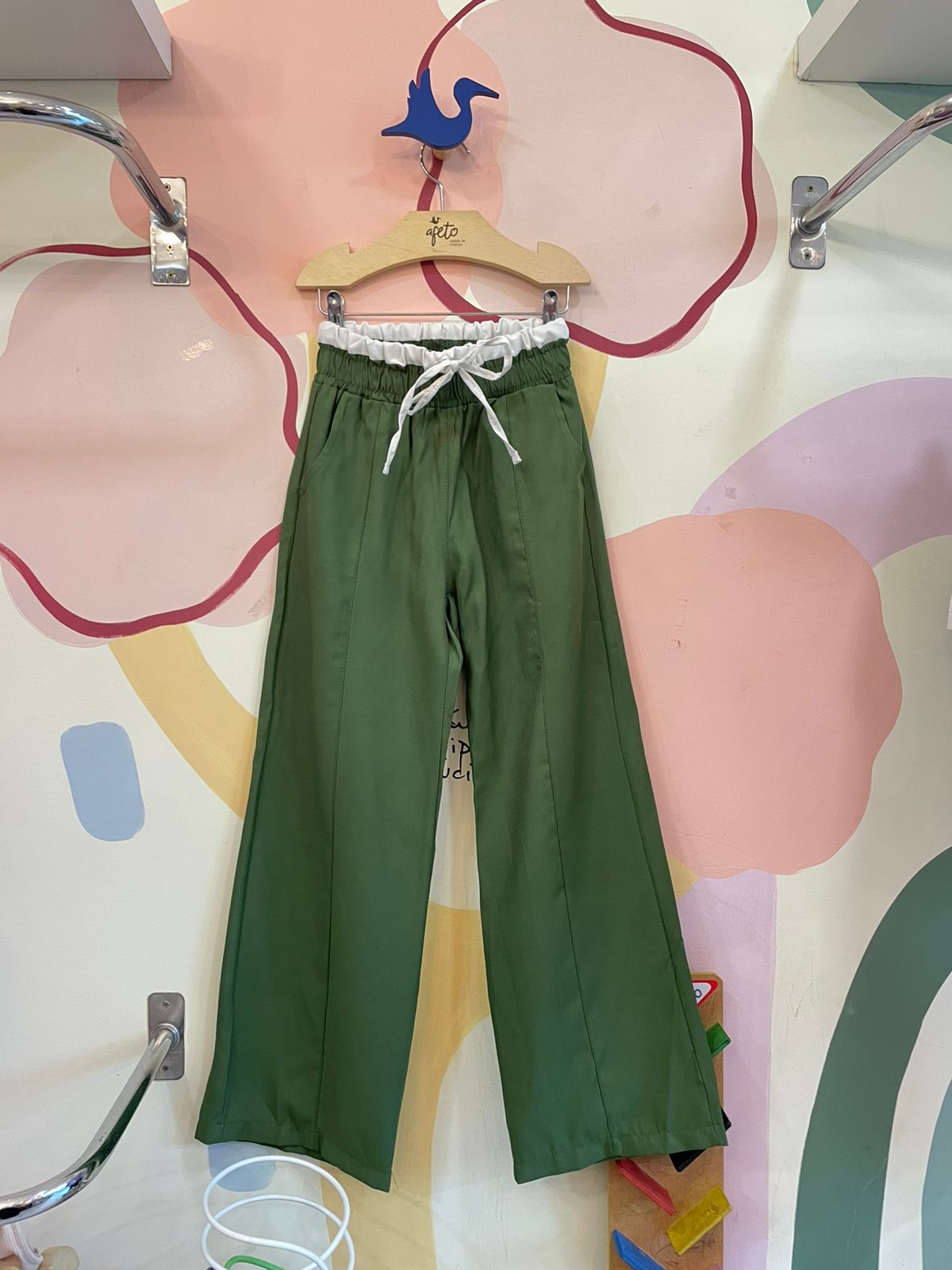 Calça menina Wide Leg Tecido Vallen