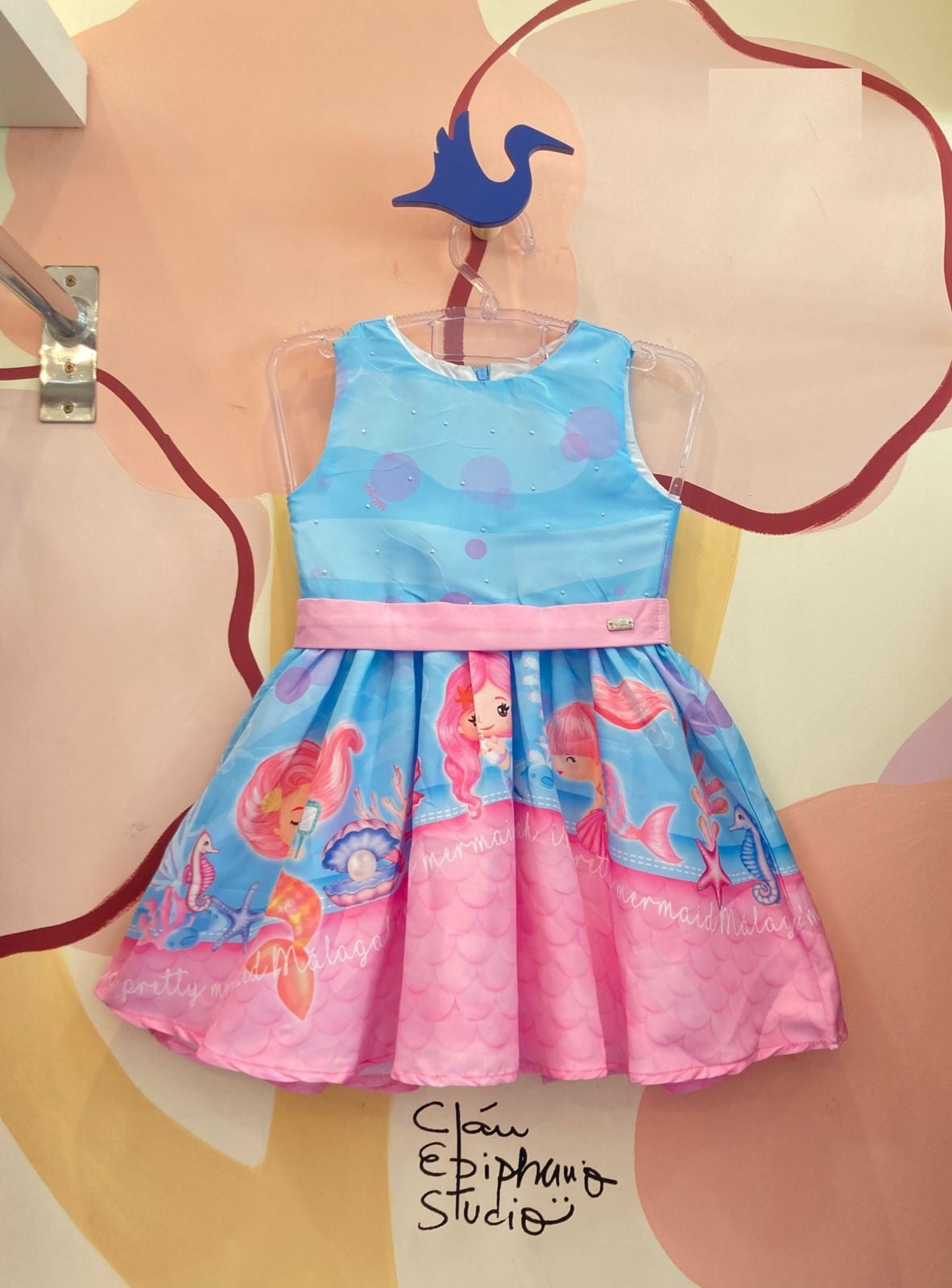 Vestido Regata Malagah Infantil menina Sereia