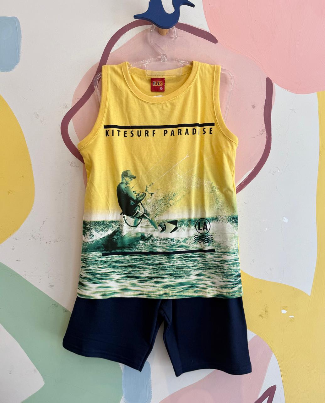 Conjunto Regata Bermuda menino Kitesurf