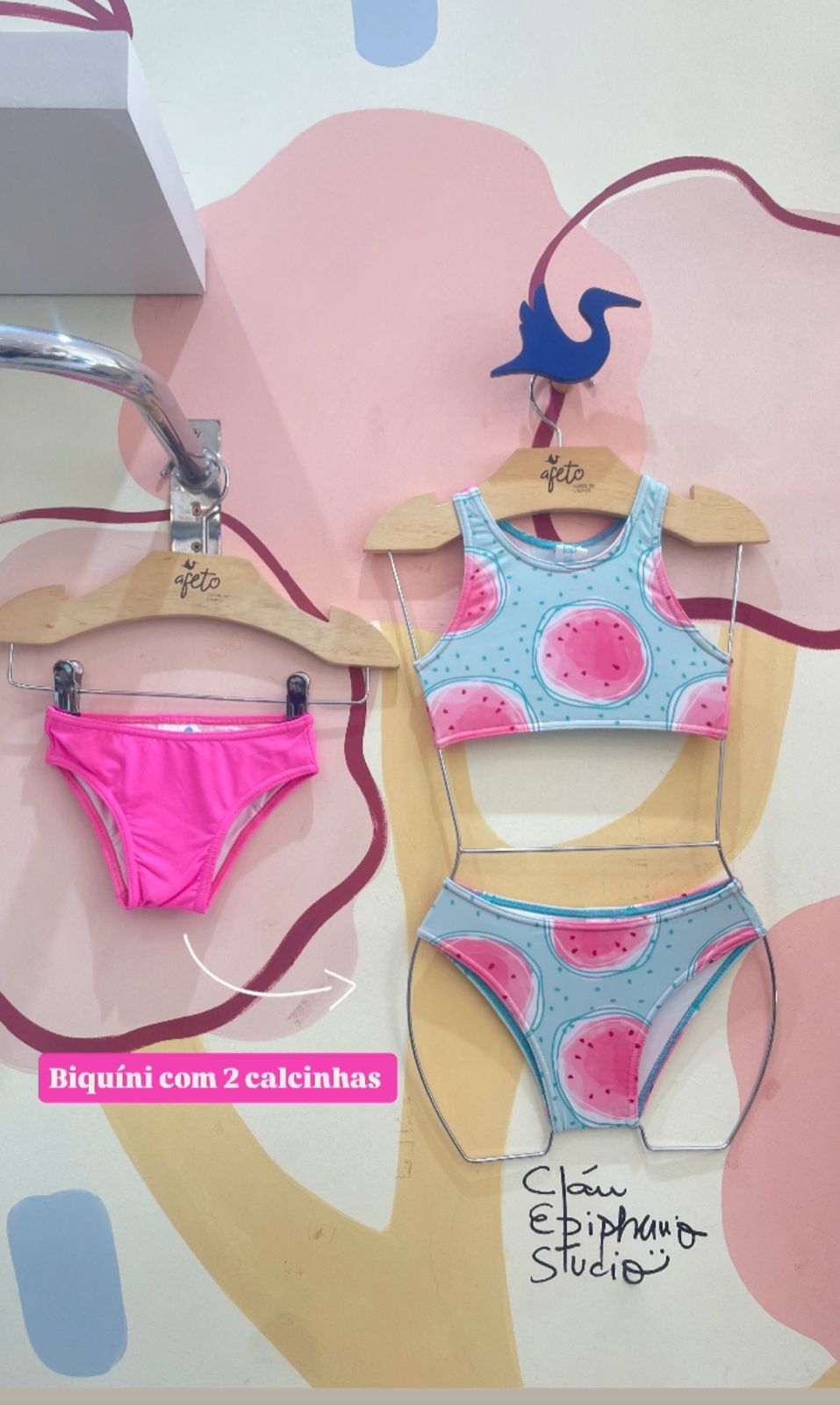 Biquini menina Pitaya Com 2 Calcin