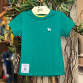 Camiseta Manga Curta Charpey Unissex Lisa Verde