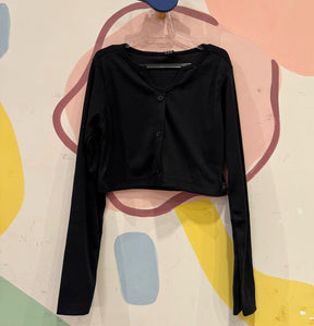 Blusa Manga Longa menina canelada Botoes It Girl