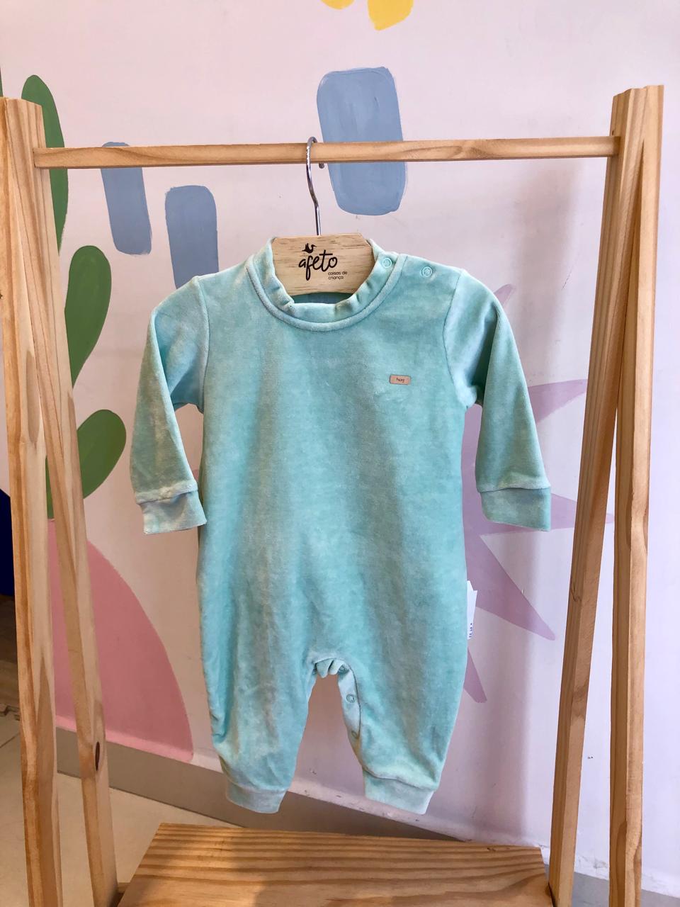 Macacao Manga Longa Hug Infantil Unissex Plush Liso