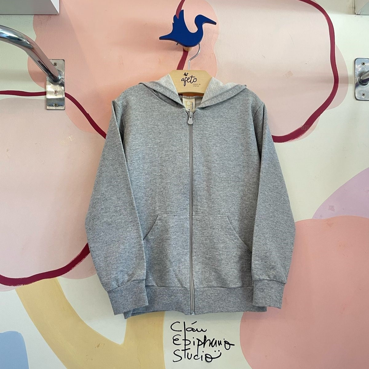 Jaqueta Manga Longa Unissex Basica com Touca