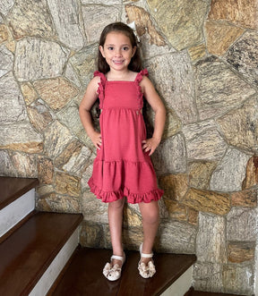 Vestido Regata Kiki Xodo Menina Alca Vermelho