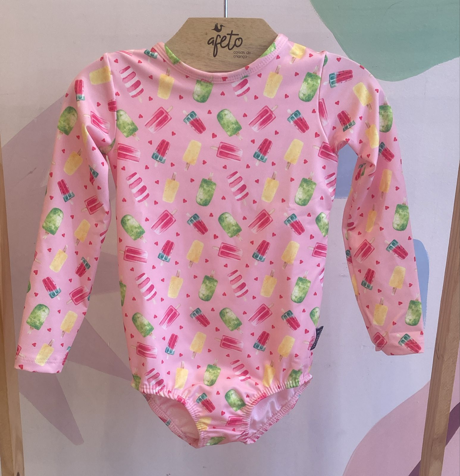 Maio manga longa Marujos & Sereias Menina Picoles