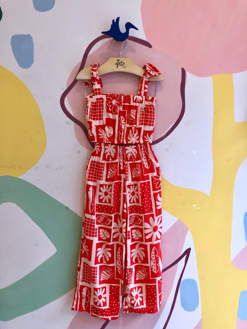 Conjunto regata calça menina Ale Kids Pantacourt