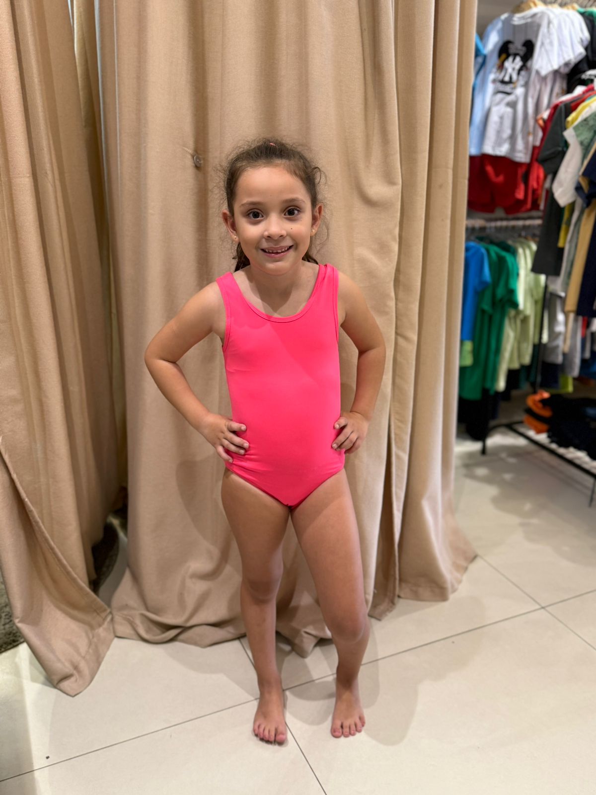 Maio Marujos & Sereias Menina Liso Rosa