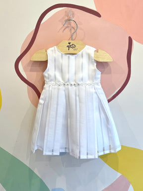 Vestido Regata Sylvz menina Acetinado Listras