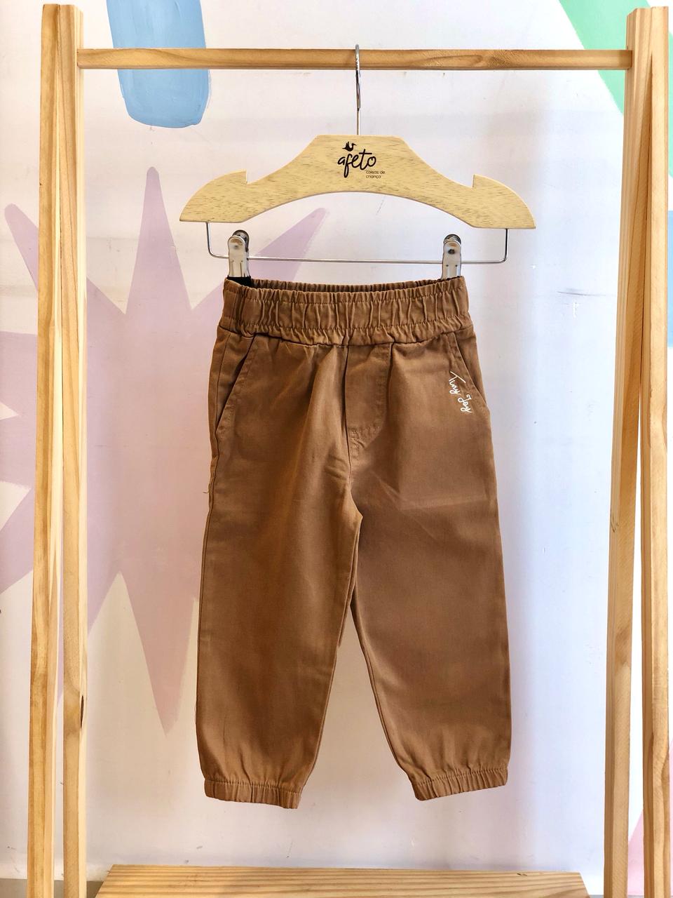 Calça menino Kaiani Sarja Jogger