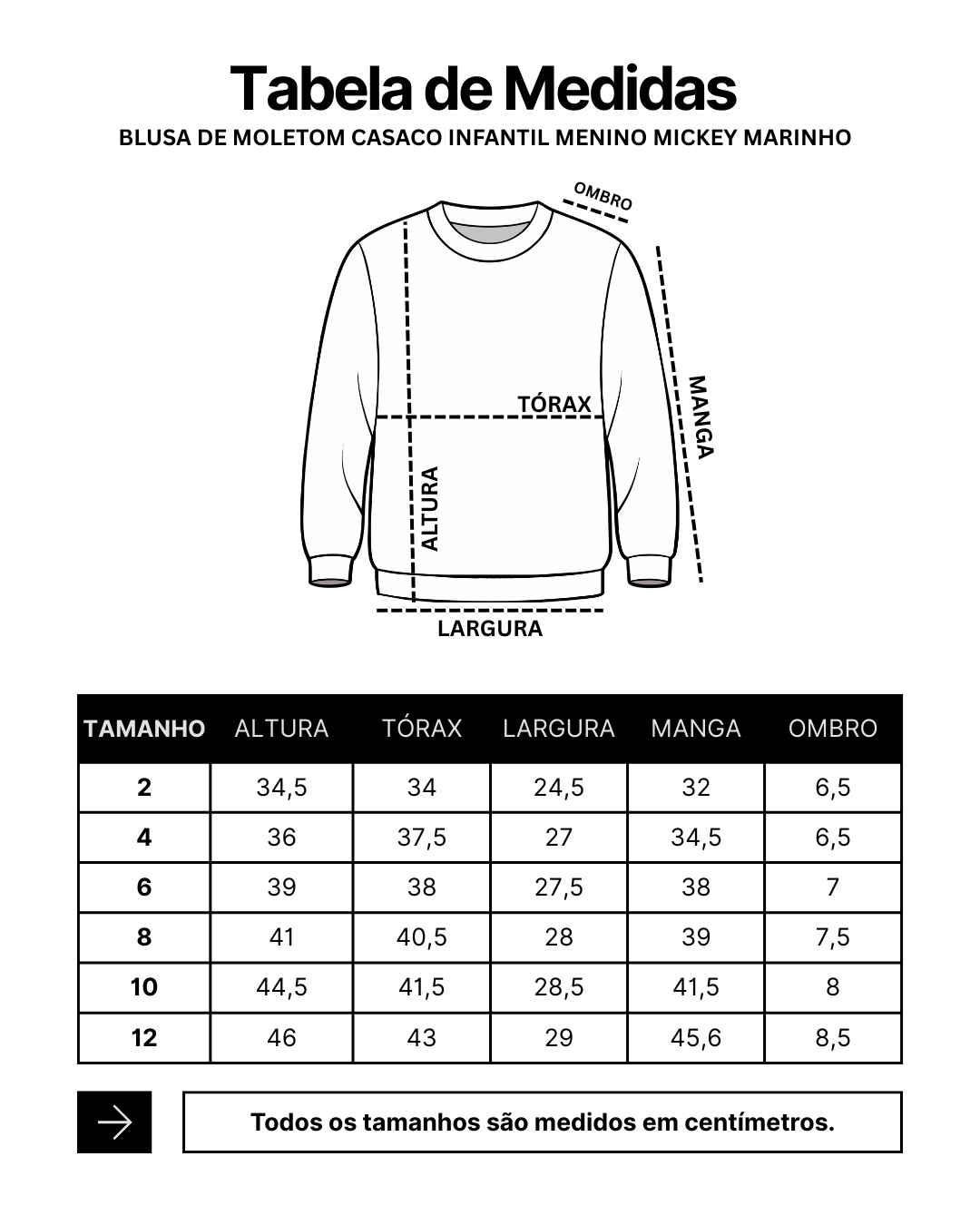 Blusa de Moletom Casaco Infantil Menino Mickey Marinho