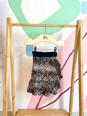 Saia Midi Bidys menina Filha Onça