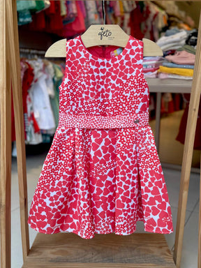 Vestido regata menina Coracoes