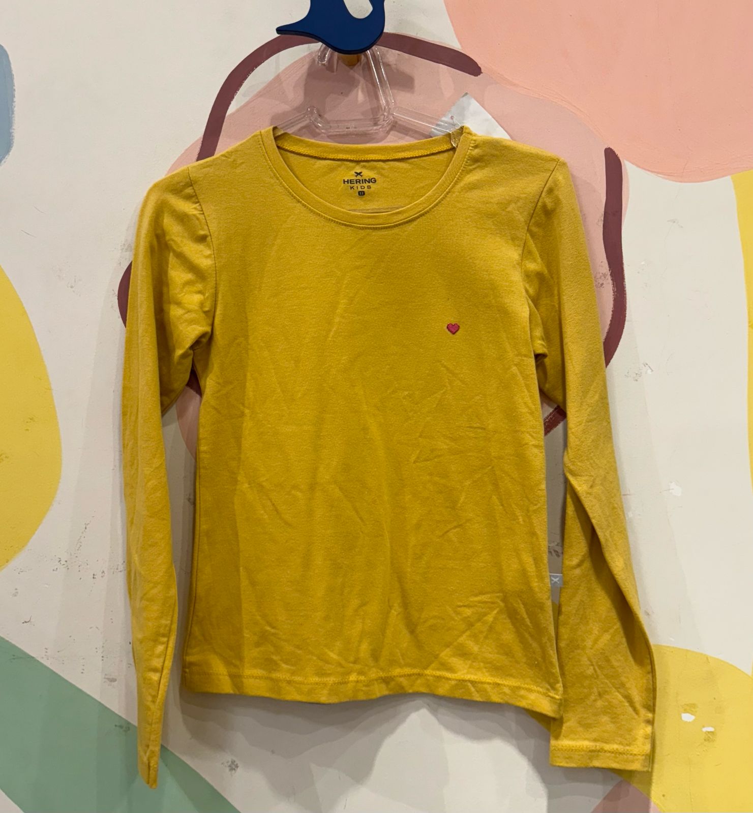 Blusa Manga Longa menina Basica Hering Caramelo