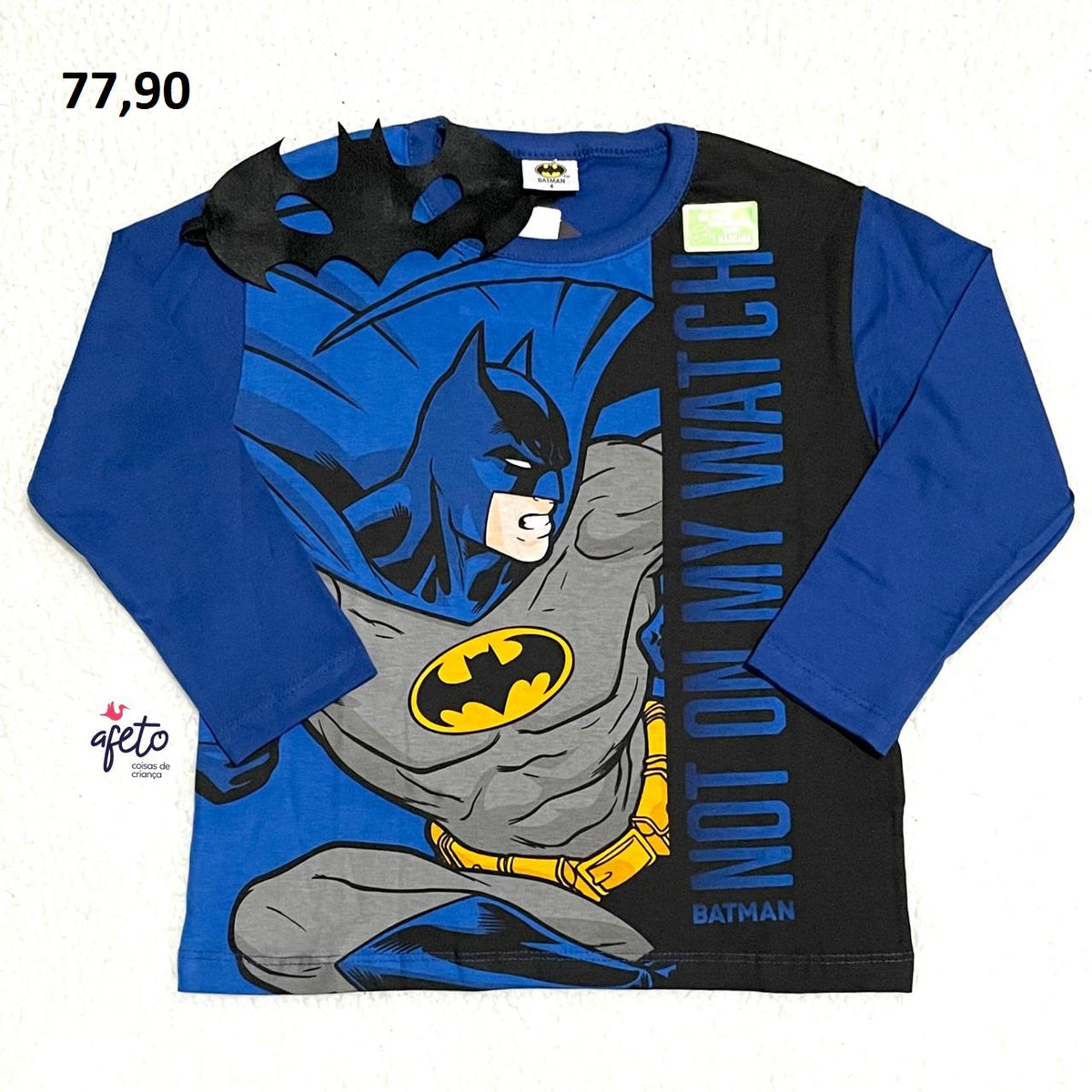 Camiseta Manga Longa Fakini menino Infantil Super Herói