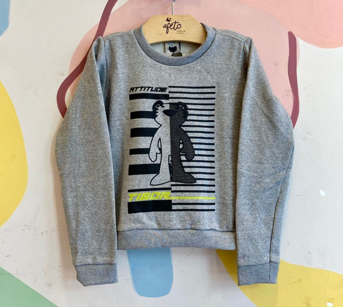 Blusa Manga Longa menino Attitude Moletom