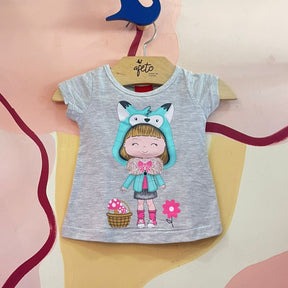 Blusa Manga Curta menina Menininha
